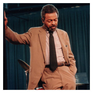 Amiri Baraka backstage in NYC 1985 [photo 2]