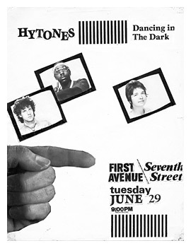 Hytones 1982 flyer for the last ever performance